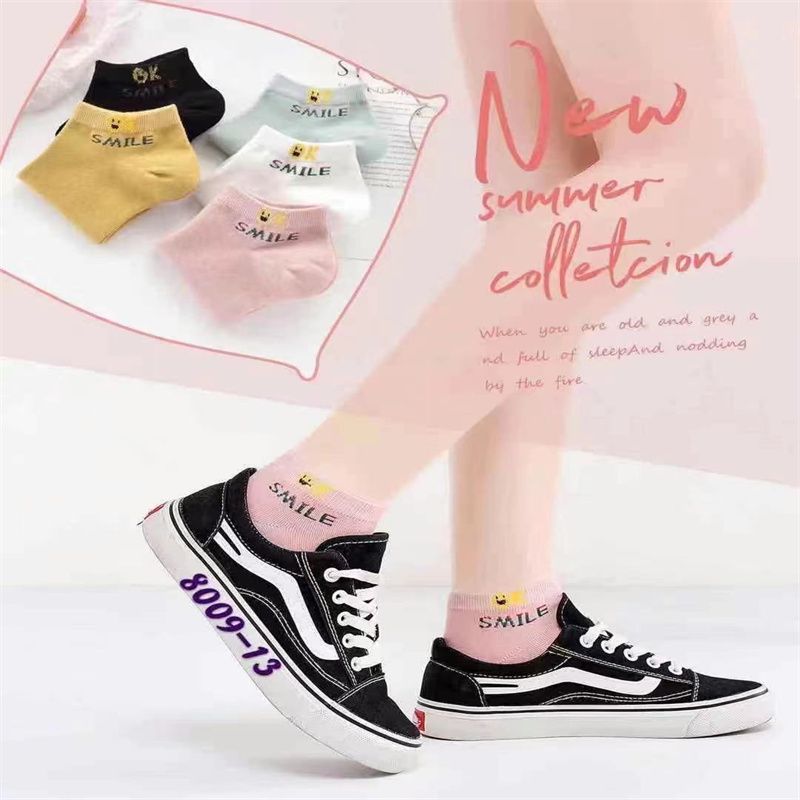 Antibacterial socks, deodorizing socks, women's multi-color all-cotton socks, multi-color pure cotton socks, sweat-absorbing sports socks 56