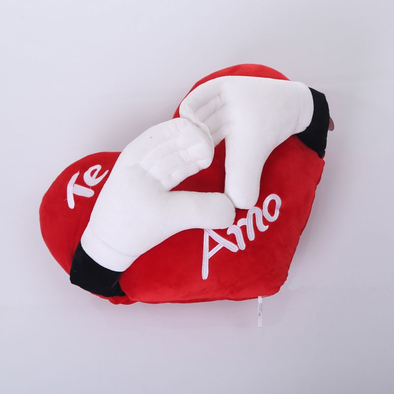 Customized sizes and dimensions of plush toy throw pillows from LOVE throw pillow manufacturers details Picture