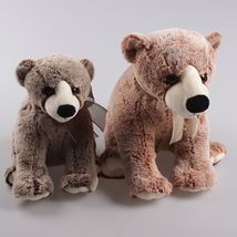 外贸出口毛绒玩具棕色毛绒北极熊