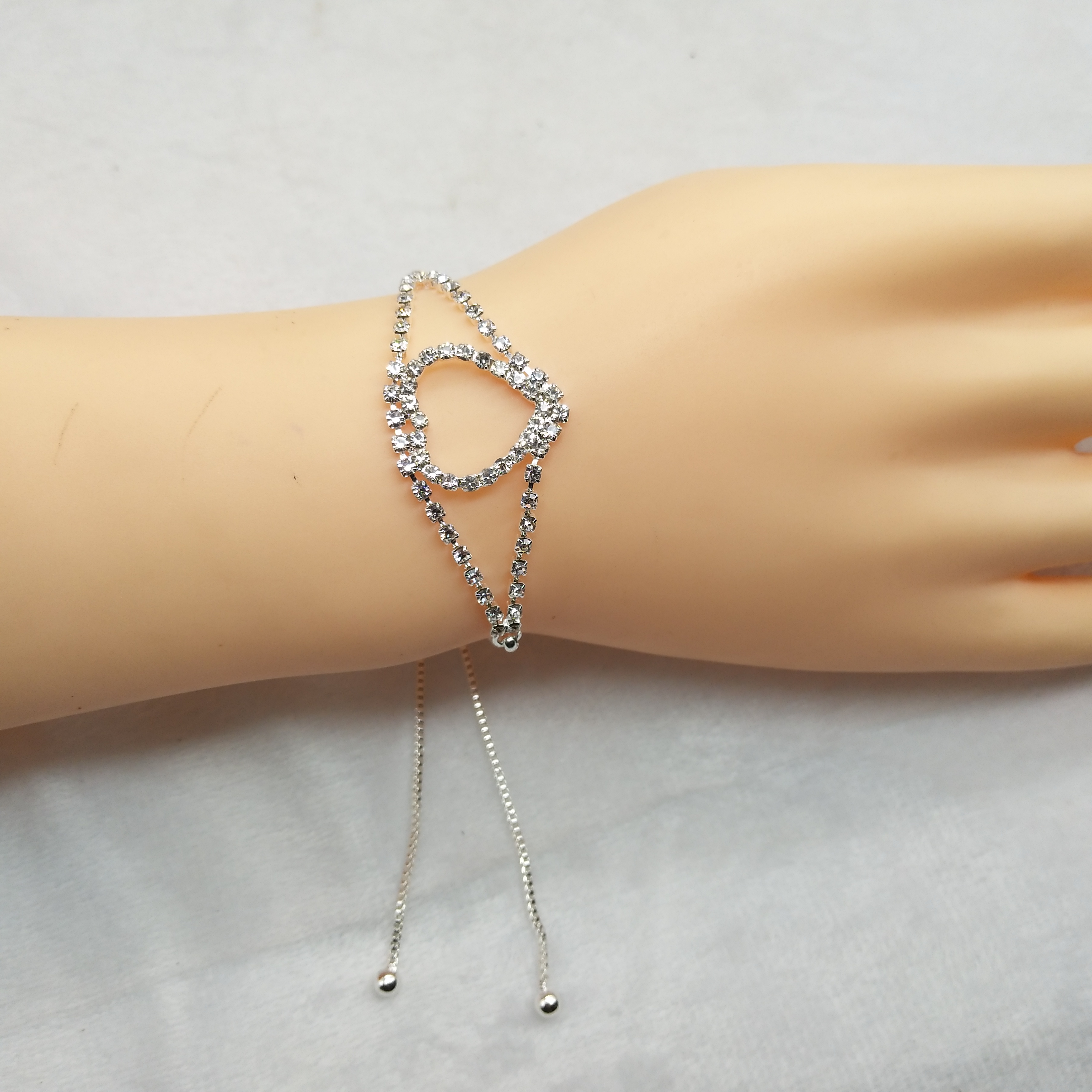 2021 New Full diamond bracelet Korean version adjustable bracelet