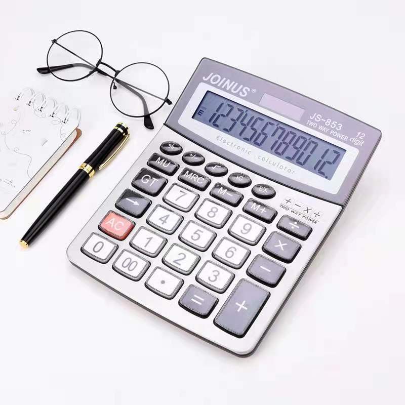 众成JS853十二位大屏显示计算器 大号台式办公计算器 详情图5