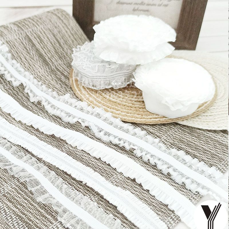 Silver silk, agaric lace, elastic band, fish silk swimsuit, hair accessories, women's skirts, elastic ribbon, breathable thumbnail