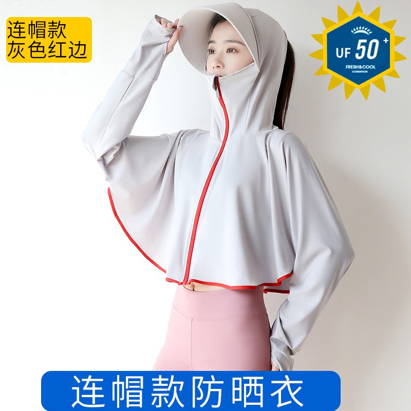 防晒衣女新款防紫外线防晒服骑车防晒衫薄皮肤衣长袖冰丝外套详情10