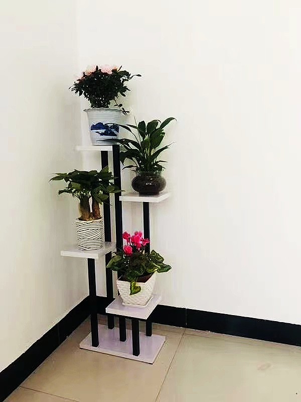 吕字家具-室内客厅铁艺花架子放花盆的置物架家用阳台简约多层绿萝架落地式详情5