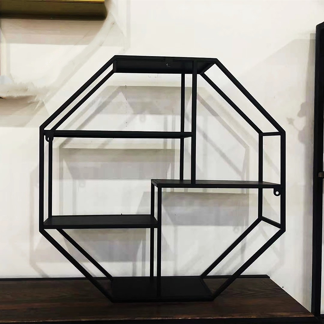 吕字家具-墙上铁艺置物架承重力强创意洗澡间墙壁装饰壁挂厨房收纳层架详情6