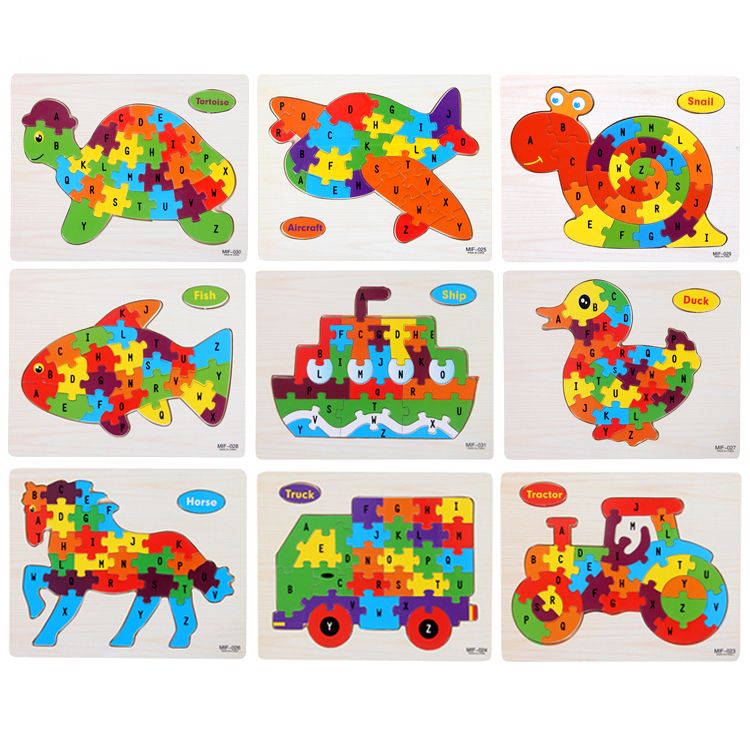 Recognizing the shapes and colors of animals can enhance children's conceptual knowledge, exercise their flexibility, improve hand-eye coordination, fine motor skills and concentration. Early education animal puzzles Item Picture