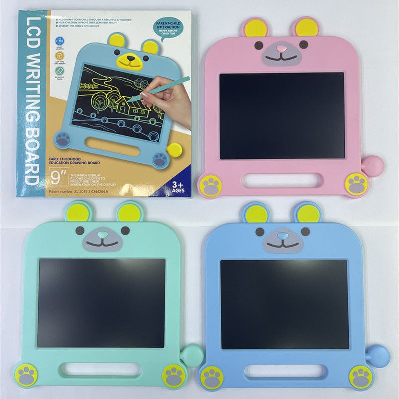 9 "color notes LCD tablet Sketchpad one click clear unlimited use with 2032 large capacity electronics thumbnail