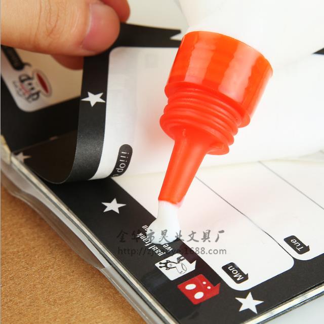 无毒速干液体胶水 办公用品乳白胶产地货源塑料瓶装40g胶水 环保BDG00500细节图