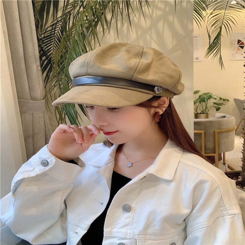 Octagonal cap, women's cap, Korean-style baseball cap, breathable and sunshade, versatile Japanese style new style detail image 9