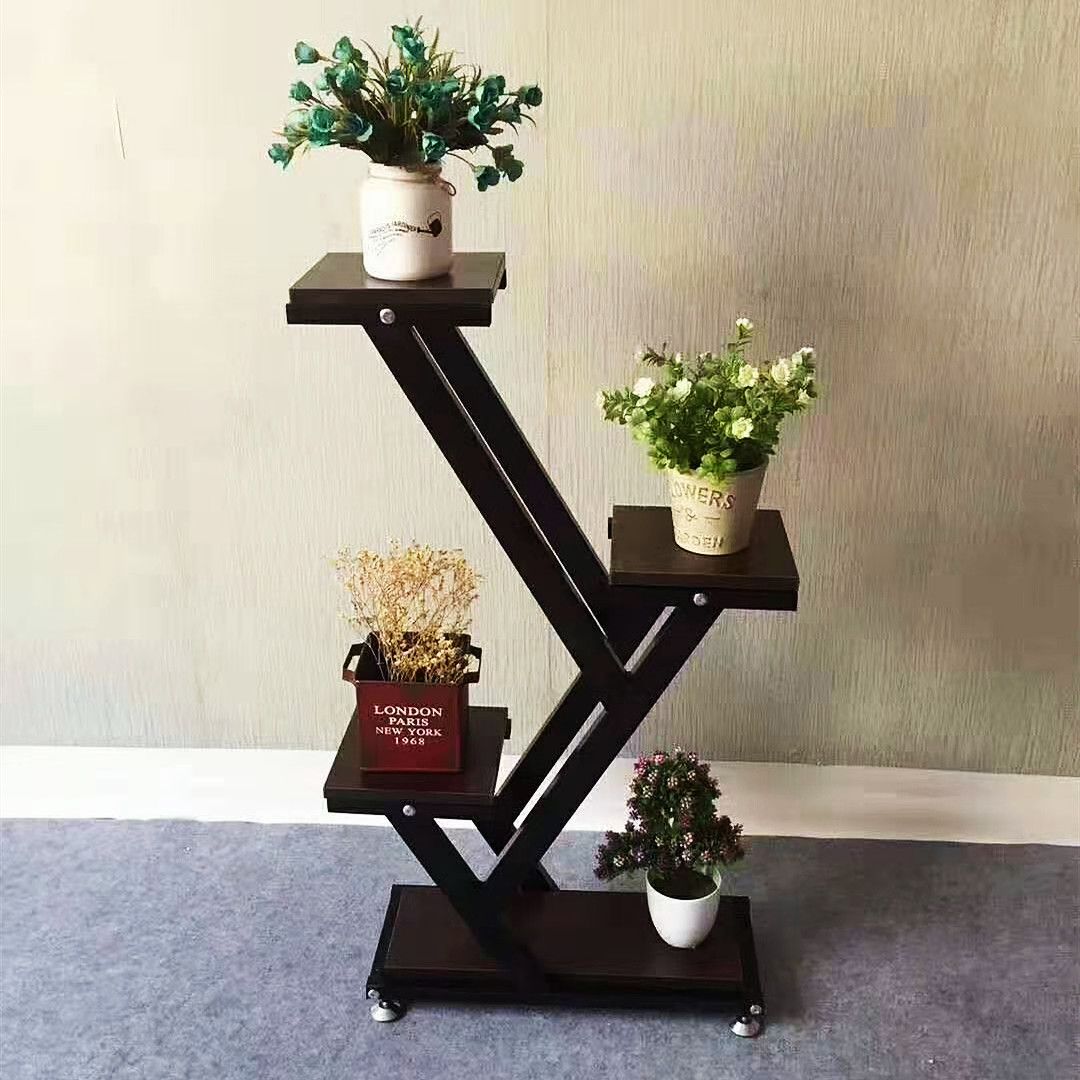 吕字家具花架铁艺多层花架子多层室内特价省空间阳台花架北欧花架