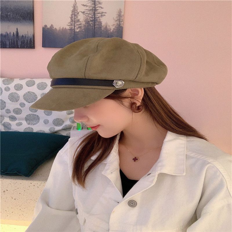 Octagonal cap, women's cap, Korean-style baseball cap, breathable and sunshade, versatile Japanese style new style details Picture