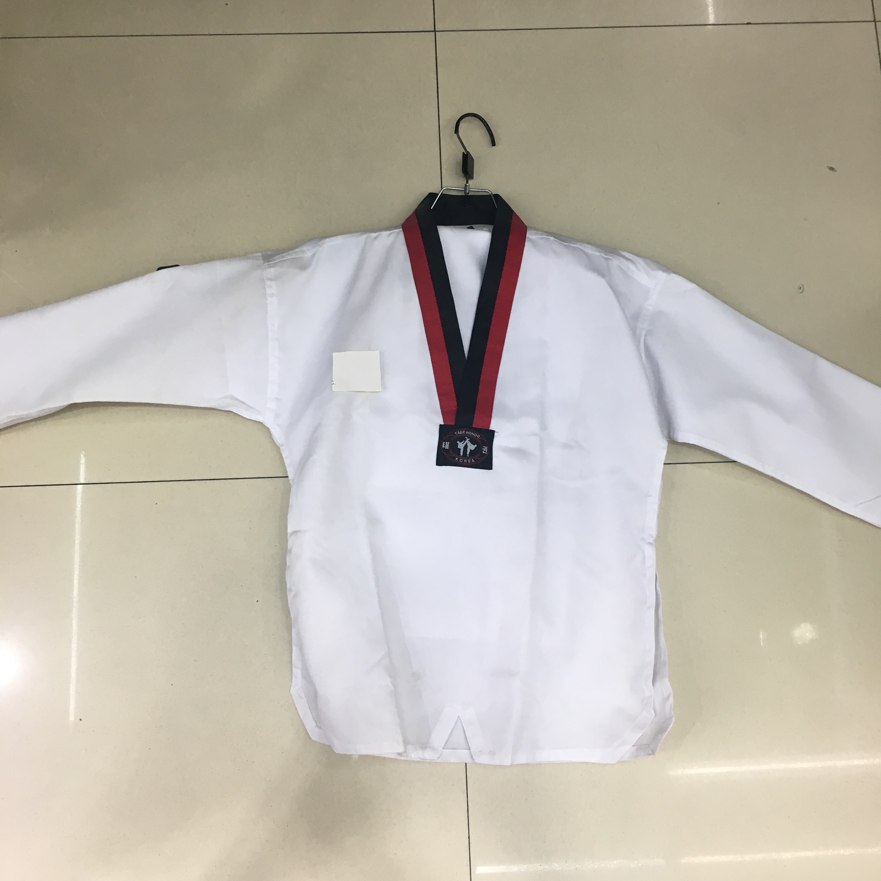 跆拳道道服长袖纯棉道服一套衣服加裤子150厘米