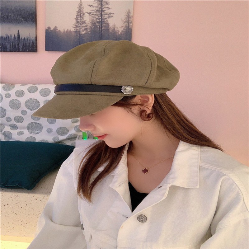 Octagonal cap, women's cap, Korean-style baseball cap, breathable and sunshade, versatile Japanese style new style detail image 5