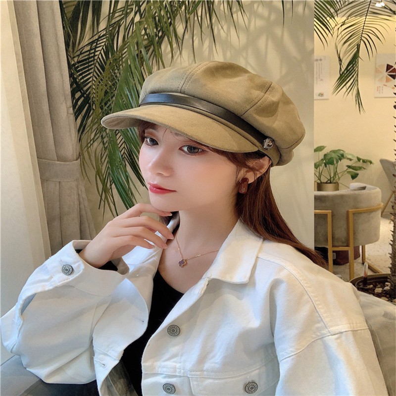 Octagonal cap, women's cap, Korean-style baseball cap, breathable and sunshade, versatile Japanese style new style detail image 10