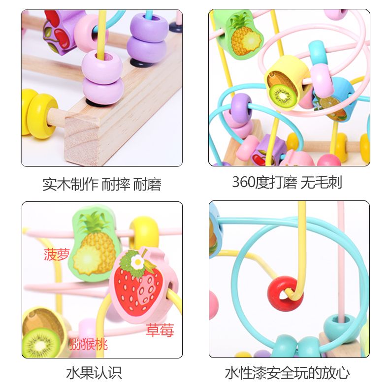 Fruit Beading is an educational and educational toy with bright colors. It helps babies recognize colors and is beneficial for their ability to observe things and identify the geometric patterns of fruits Application Scenario