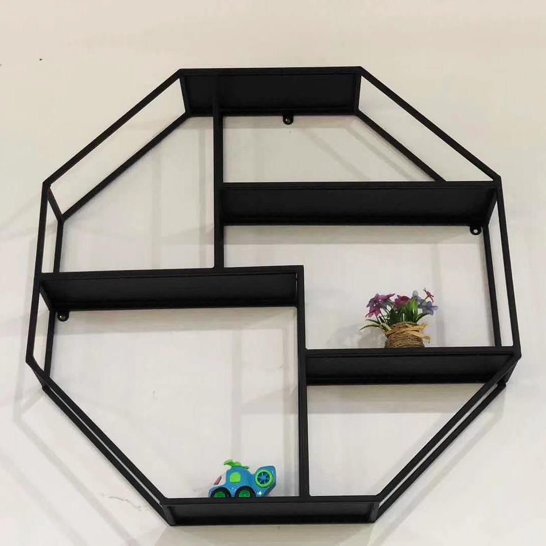 吕字家具-墙上铁艺置物架承重力强创意洗澡间墙壁装饰壁挂厨房收纳层架详情4