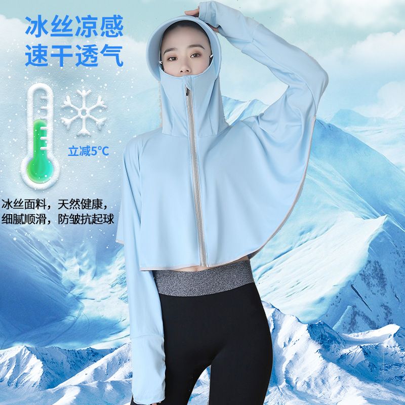 防晒衣女新款/防紫外线防晒服/防晒衫长袖冰丝外套细节图