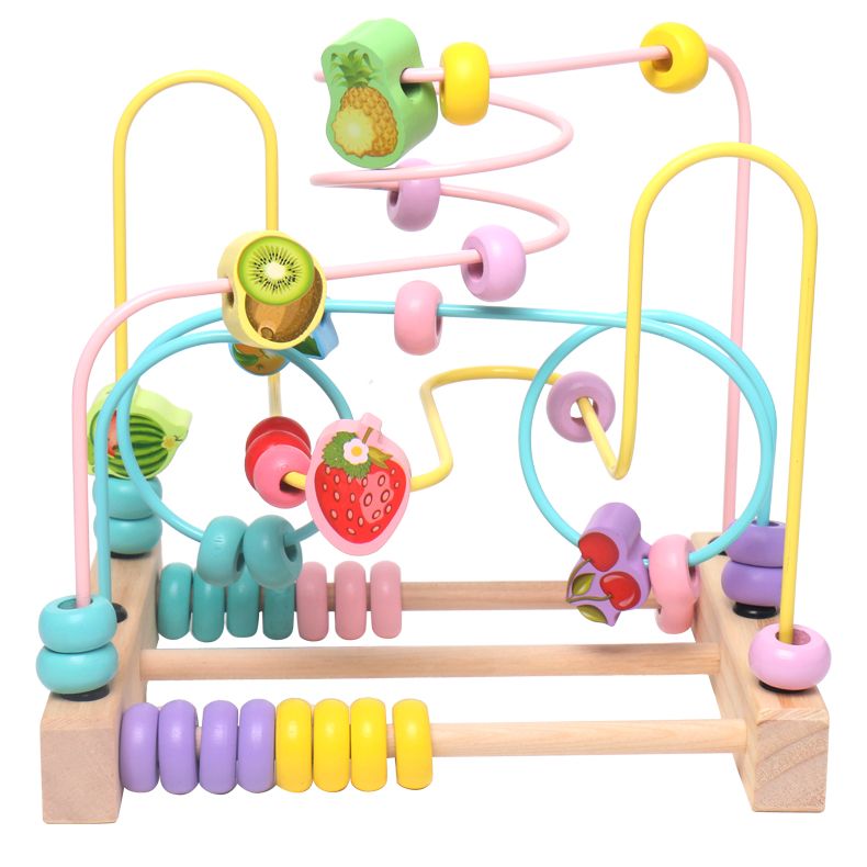 Fruit Beading is an educational and educational toy with bright colors. It helps babies recognize colors and is beneficial for their ability to observe things and identify the geometric patterns of fruits Item Picture