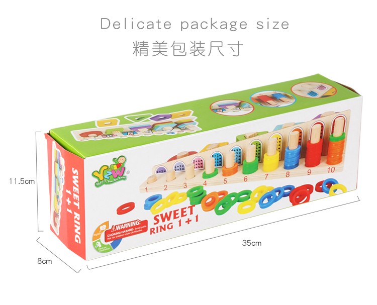 This is a newly designed and crafted wooden toy, a donut number column game, an educational and educational game for parents and children pic 18