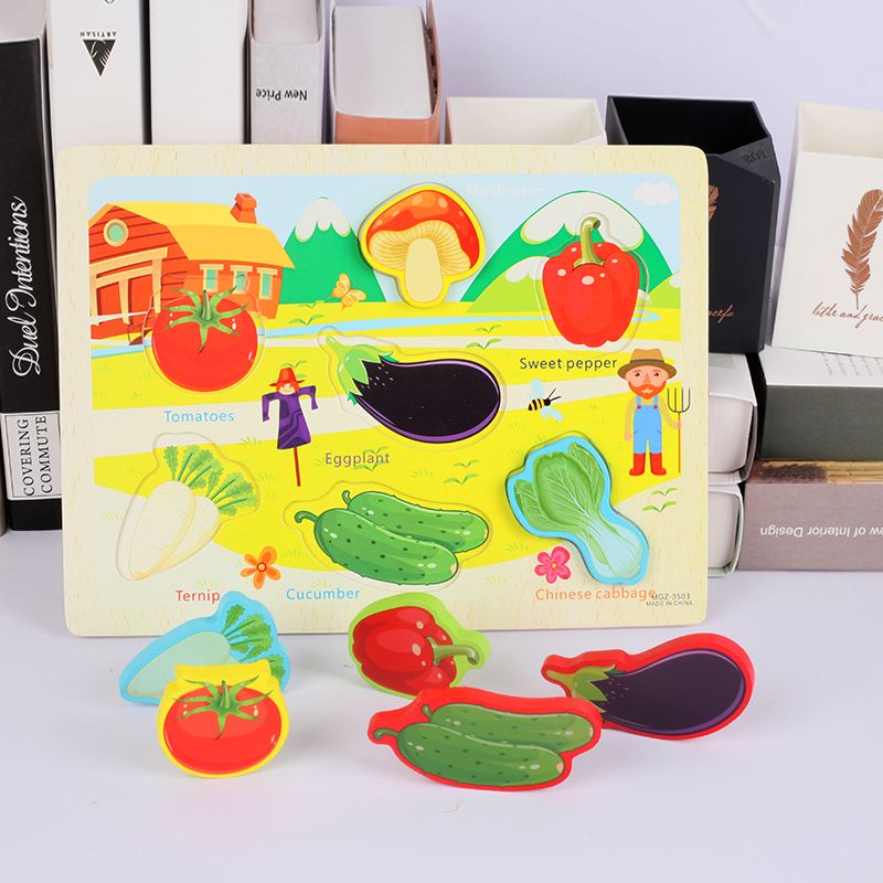 The wooden jigsaw puzzle series games exercise hand-eye coordination, logical thinking ability, and creative imagination. They combine education with entertainment, allowing children to learn and grow while having fun. This is a children's three-dimensional cognition jigsaw puzzle series