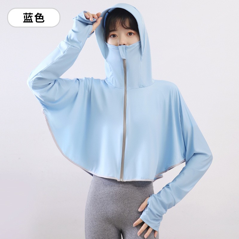 防晒衣女新款防紫外线防晒服骑车防晒衫薄皮肤衣长袖冰丝外套详情12