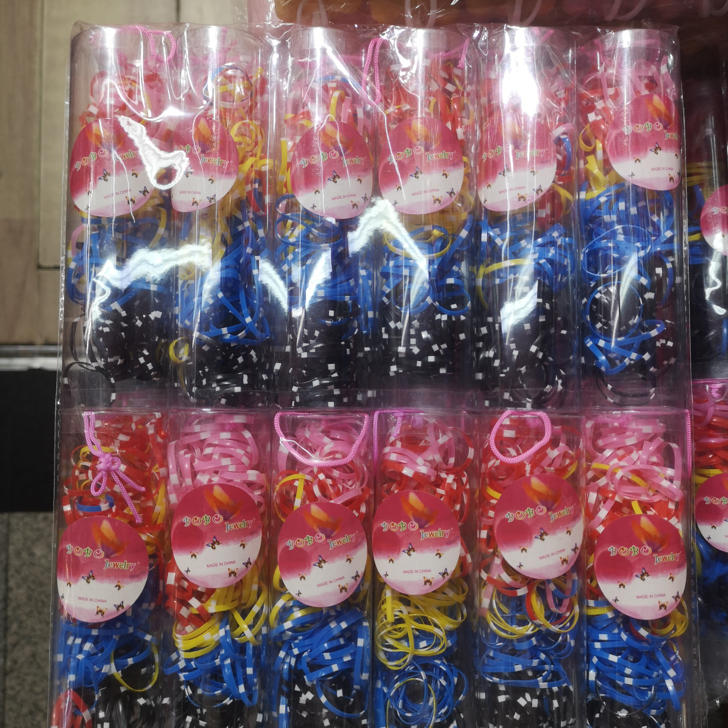 一次性皮筋8024皮筋普色白点