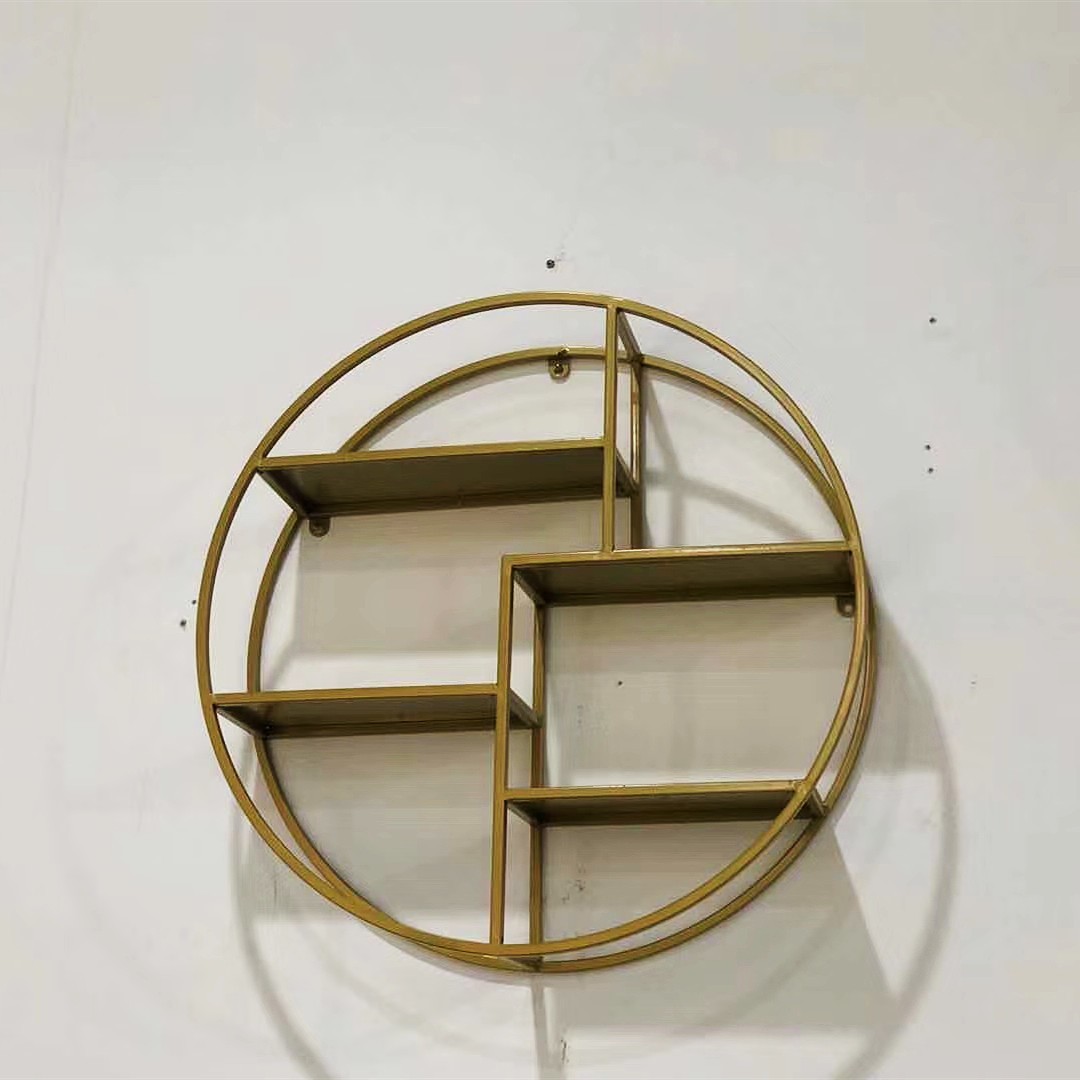 吕字家具-墙上铁艺置物架承重力强创意洗澡间墙壁装饰壁挂厨房收纳层架详情1