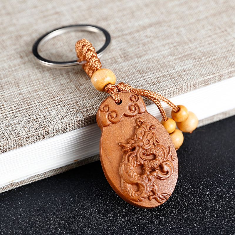 Flat keychain zodiac dragon