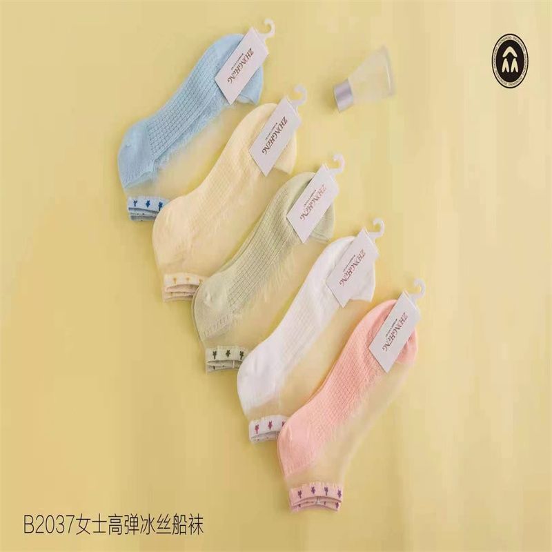 全棉袜抗菌袜防臭袜女多色多彩纯棉袜吸汗运动袜图