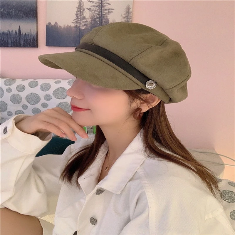 Octagonal cap, women's cap, Korean-style baseball cap, breathable and sunshade, versatile Japanese style new style detail image 1