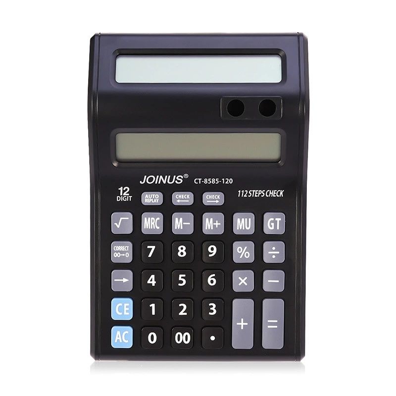 新品上市 众成CT8585-120 双屏十二位显示 按键 办公用计算器 