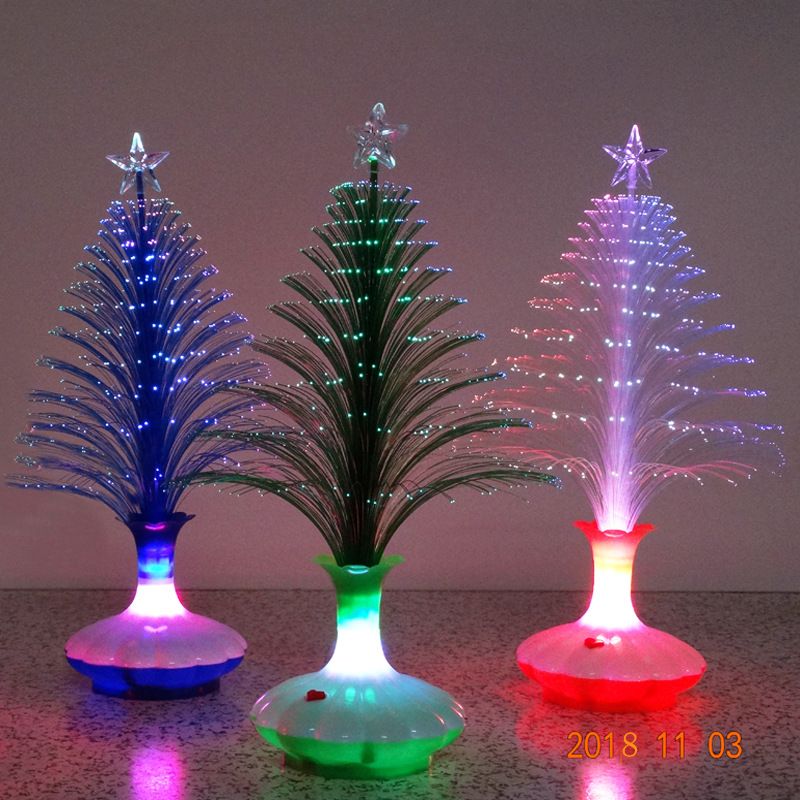 LED colorful fiber optic tree Christmas tree Light Tree Christmas supplies Crafts gifts gifts