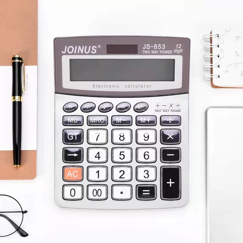 众成JS853十二位大屏显示计算器 大号台式办公计算器 详情图4