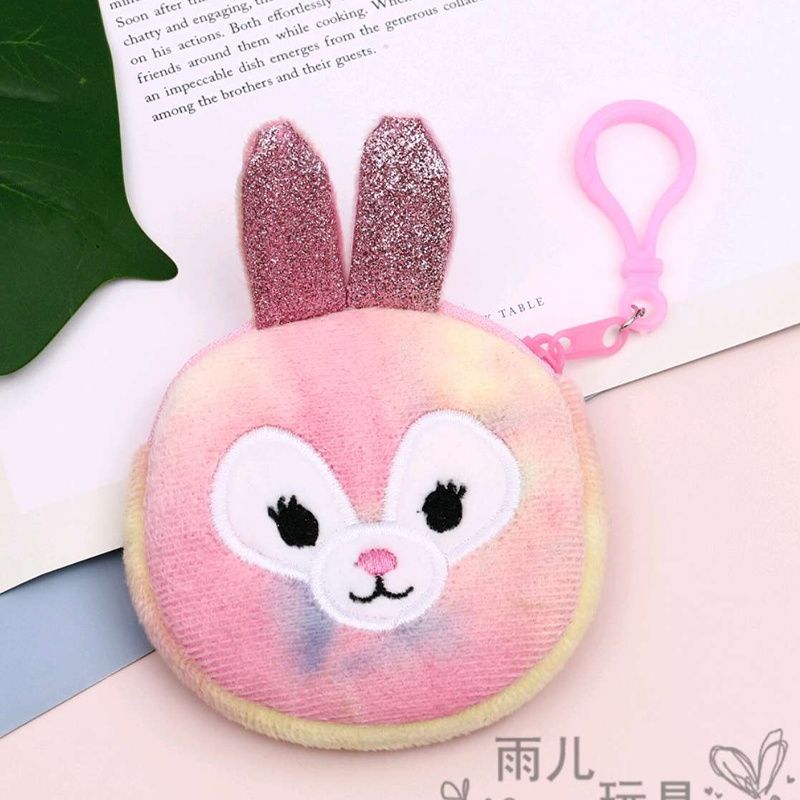 毛绒玩具零钱包儿童钱包卡通刺绣零钱包扎染钱包产品图