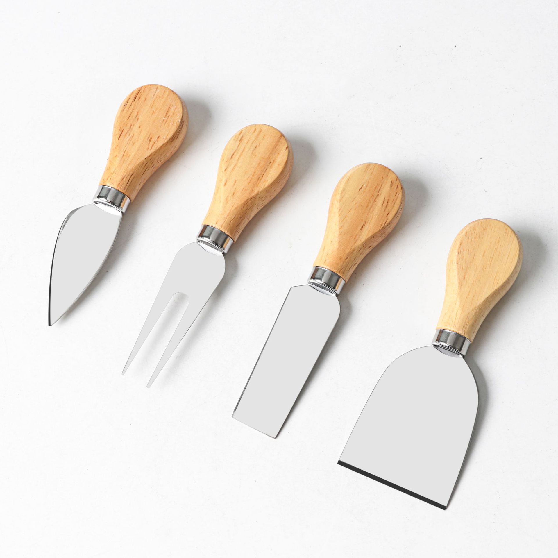4pcs cheese knife with wooden handle details Picture