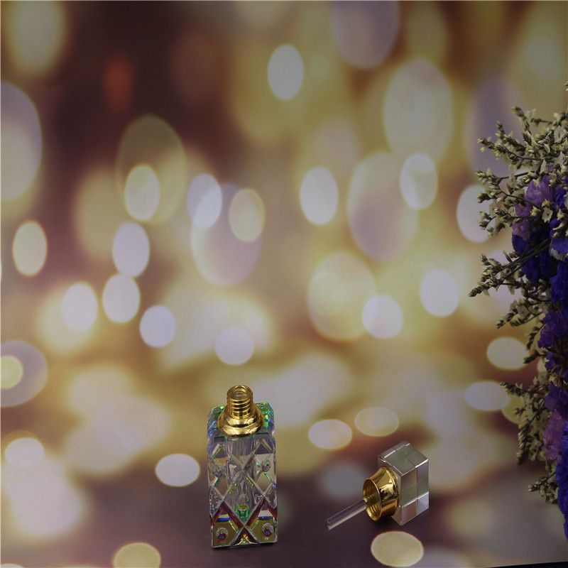 3ml perfume bottle k9 artificial crystal essential Oil bottle crystal portioning bottle LOGO customization details Picture