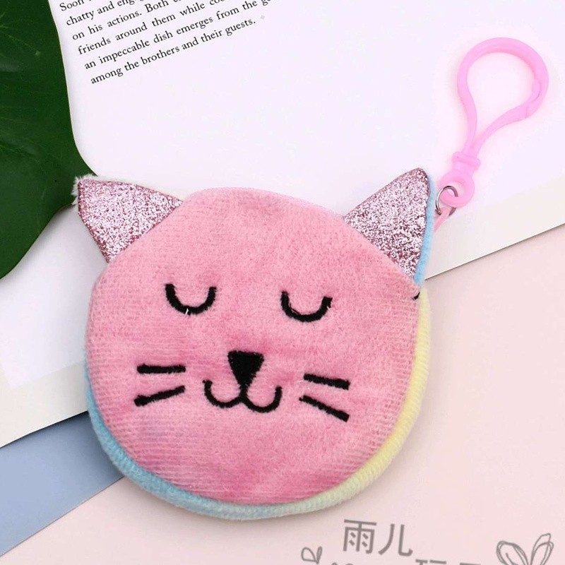 毛绒玩具零钱包儿童钱包卡通刺绣零钱包扎染钱包详情图4