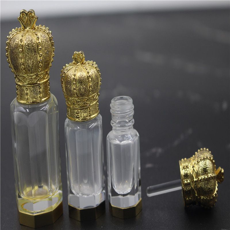 3毫升6毫升12毫升玻璃水晶迷你精油瓶电镀精油瓶产品图