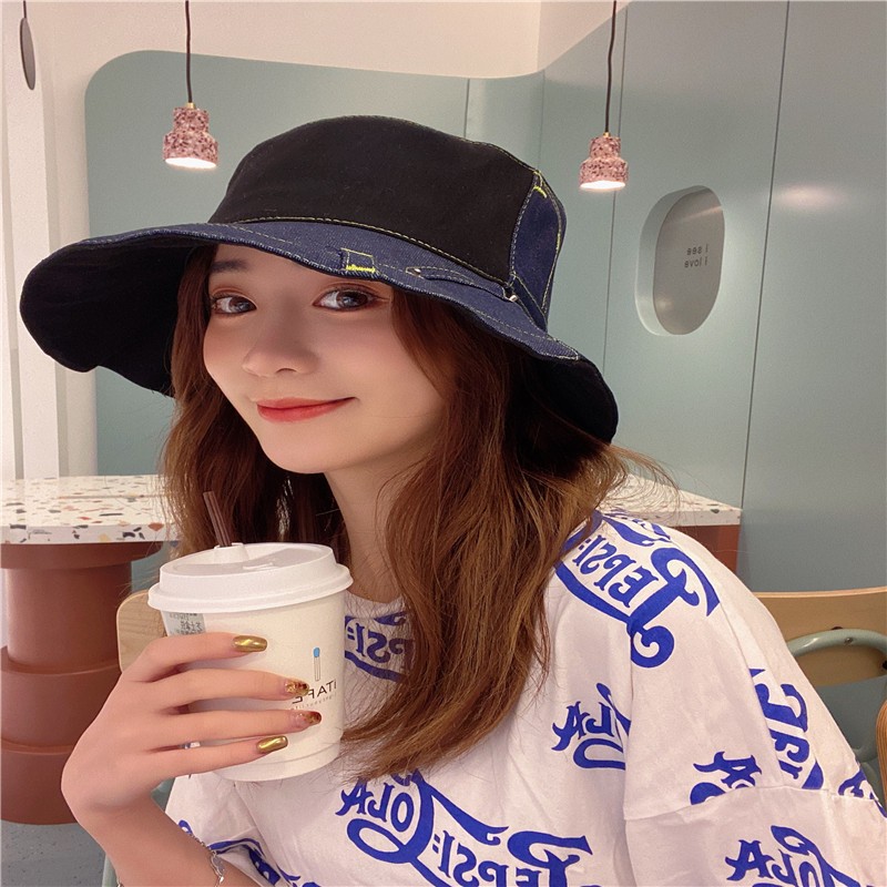 牛仔口袋拼接渔夫帽时尚潮牌百搭渔夫帽详情图8