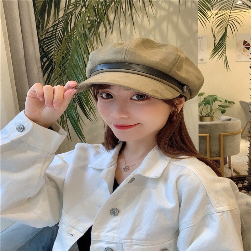 Octagonal cap, women's cap, Korean-style baseball cap, breathable and sunshade, versatile Japanese style new style detail image 8