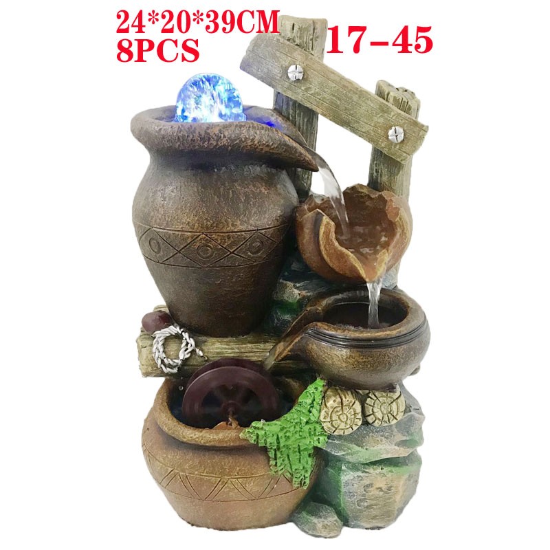 17-51假山工艺品流水喷泉树脂摆件创意树脂工艺家居装饰品详情图3