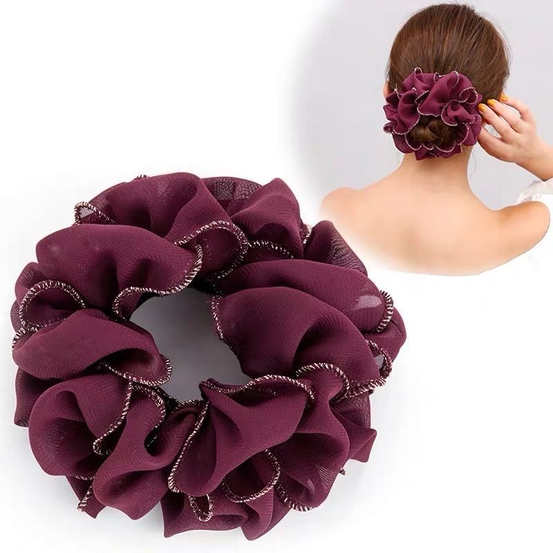 Juan yarn elegante alta elasticidad disco cabeza cordón de cuero cordón de cabeza simple cute cloth hair loop banda de pelo banda de pelo juan yarn elegante alta elasticidad disco de pelo simple base cuerda de cabeza banda de pelo cuerda de pelo Specification image