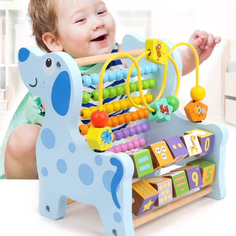 Rich in colors and highly entertaining, it can exercise babies' color recognition and visual ability, cultivate logical thinking ability, and train early education enlightenment. It is made of high-quality materials and features a multi-functional calculation beading frame Application Scenario