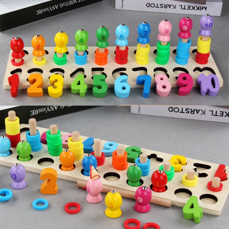 Strong fun, it can exercise babies' color recognition and visual ability, cultivate logical thinking ability, exercise early education enlightenment training, parent-child activity competition, game, three-in-one fishing, logarithm board Application Scenario