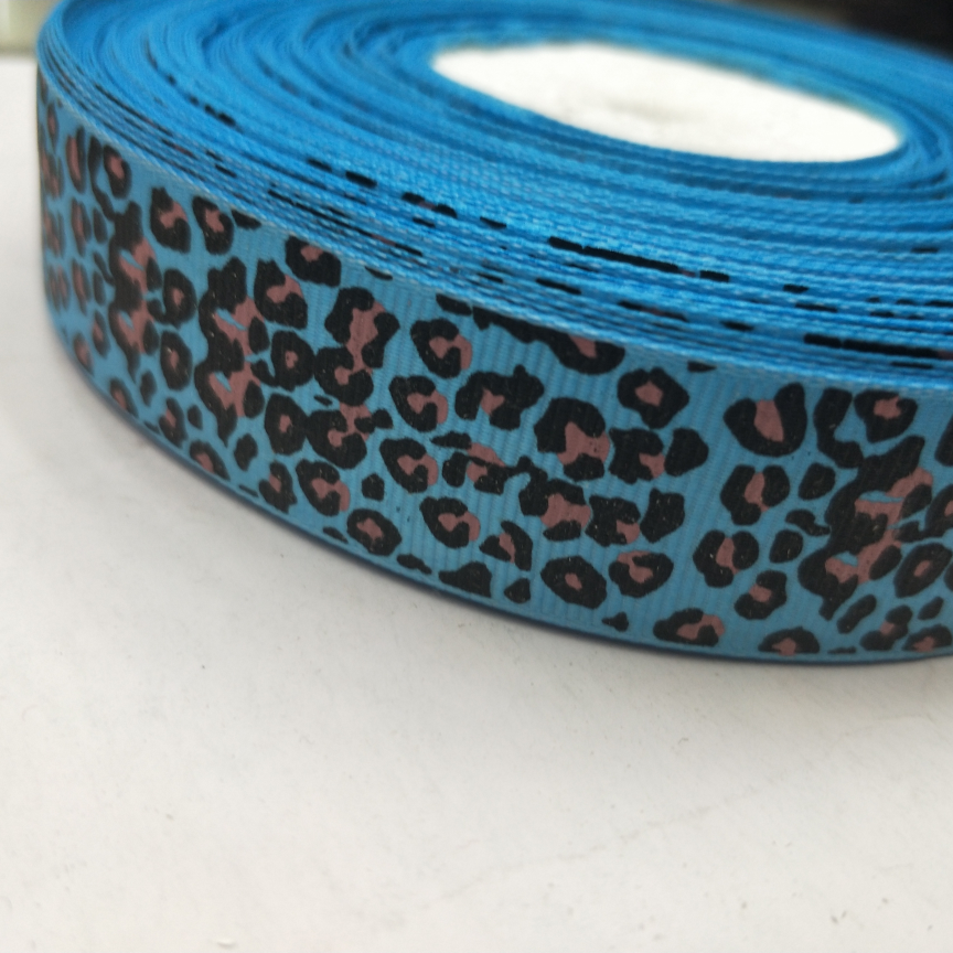 2.5cm8 ribbon Special Ribbon lace Polyester thread grey bright red printing English alphabet printing five-pointed star screen printing Heat transfer digital printing Do flower DIY ribbon 50 yards 33g thumbnail