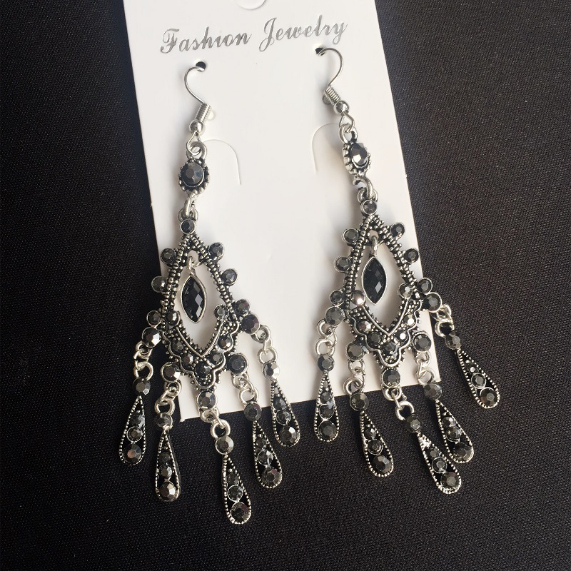 Fashionable, versatile, stylish and simple women's earrings, Chinese ancient style and ethnic style earrings, 66 elegant and new Specification image