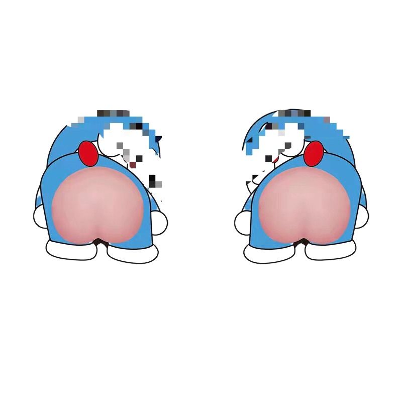 Car butt stickers Crash stickers Toy cute cartoon butt stickers phone discount Item Picture