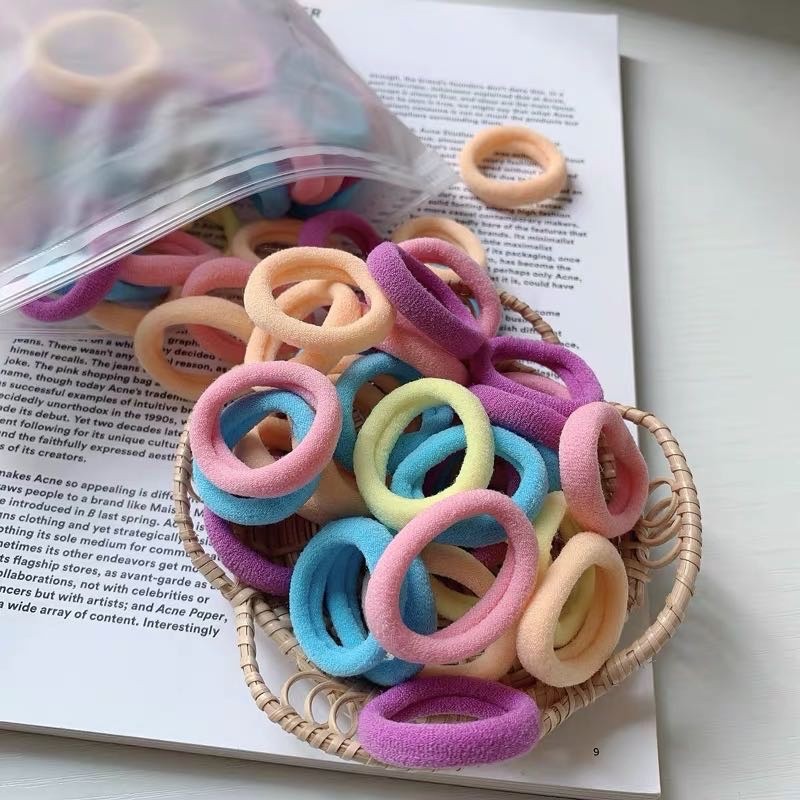 Simple Small Hair Band Does Not Hurt Hair High Stretch Hair Band Headband Towel Circle details Picture