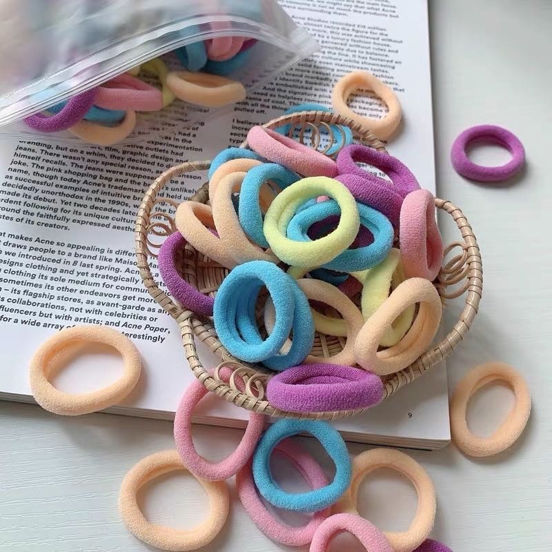 Simple Small Hair Band Does Not Hurt Hair High Stretch Hair Band Headband Towel Circle Specification drawing