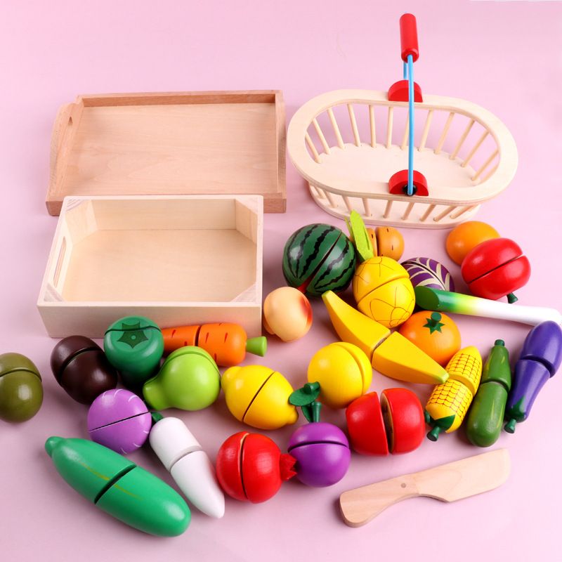 Manufacturers wholesale children's fruit cut music toys boys and girls kitchen cut vegetables play every baby fruit and vegetable set Specification drawing